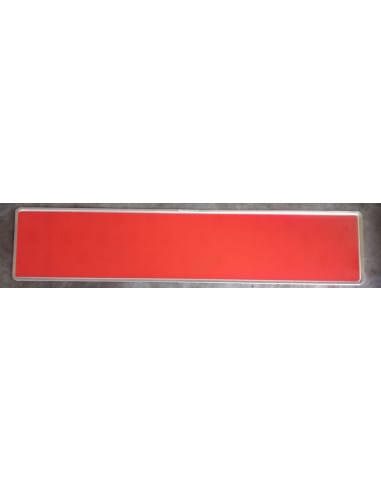 Placa de matrícula remolque larga roja | accesorios-exteriores