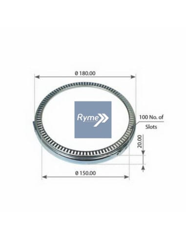 Corona ABS BPW 150x19.5x180 | retenes-y-coronas-abs