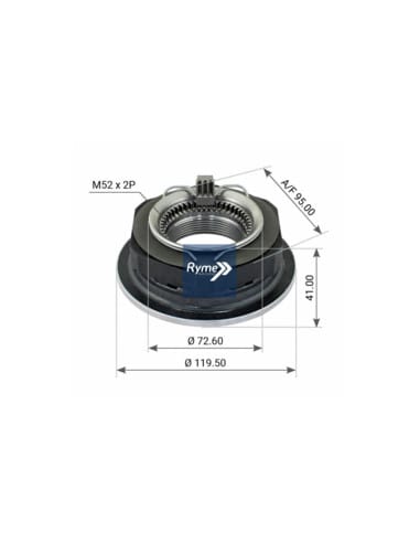 Tuerca BPW exo plus 3 M52X2P - Imagen del producto